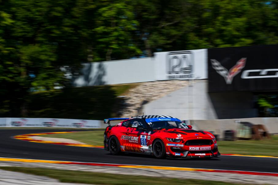 KohR Motorsports’ No. 60 Ford Mustang GT4 finished 12th in the IMSA MICHELIN Pilot Challenge race. KohR Motorsports’ No. 60 Ford Mustang GT4 finished 12th in the IMSA MICHELIN Pilot Challenge race.